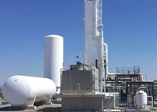 Impianto criogenico di ossigeno gassoso con macchine per il riempimento di bombole di ossigeno gassoso