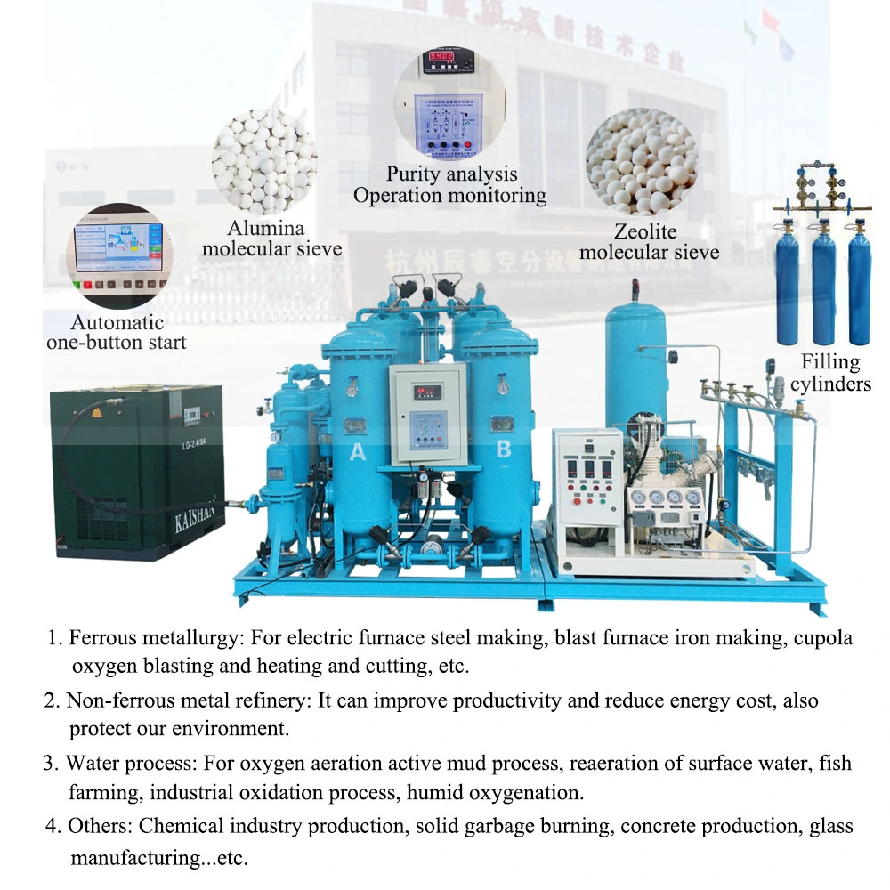 Psa Oxygen Nitrogen Argon Carbon Dioxide Gas Cylinder Filling Plant