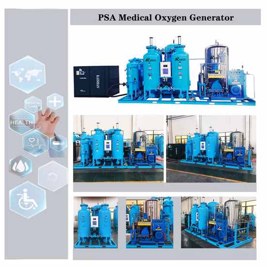 Macchina per la produzione di ossigeno medico, impianto di ossigeno, generatore di ossigeno PSA utilizzato per il sistema di pompaggio di riempimento di bottiglie (certificazione ISO13485)