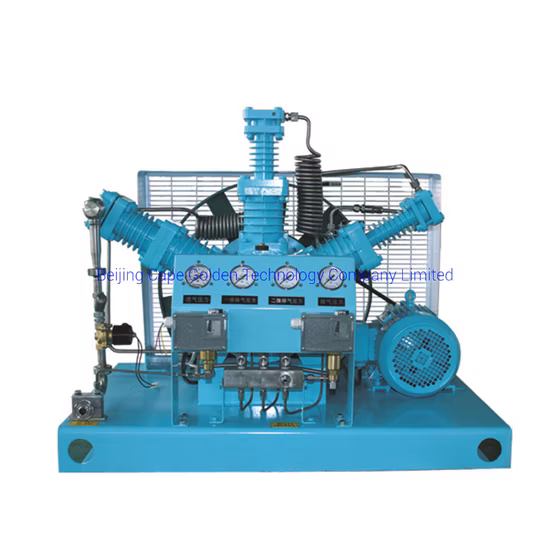 Compressore booster di gas ad alta pressione senza olio per il riempimento di bottiglie 150 bar