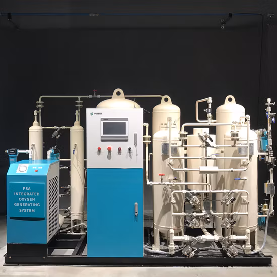 Generatore di ossigeno Psa con flusso di 10 m3 con sistema di riempimento Impianto di ossigeno medico